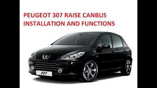 PEUGEOT 307 RAISE CANBUS INSTALLATION [upl. by Appleton]