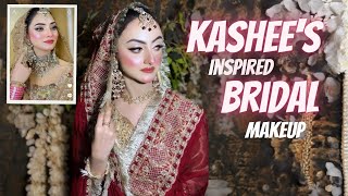 Kashees Inspired makeup look nude eyes makeup classy bridal makeup indian bride shenshetutorials [upl. by Ikoek]