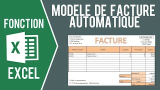 EXCEL  MODÈLE DE FACTURE AVEC SAISIE AUTOMATIQUE Et import des clients [upl. by Agnizn827]