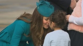 The Duke and Duchess of Cambridge visit Dunedin for Sunday service [upl. by Elleniad]