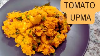 Masala Tomato Upma Perfect and Tasty recipe breakfast upma southindianfood [upl. by Kara]