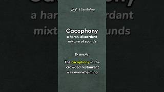 Cacophony  meaning  example  pronounce howtopronounce english shorts PronunciationManual [upl. by Ploch]