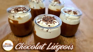 Mousse au Chocolat façon Liégeois  Recette Facile et Rapide [upl. by Ivers]