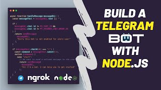 Creating a telegram bot using Node JS [upl. by Samantha294]