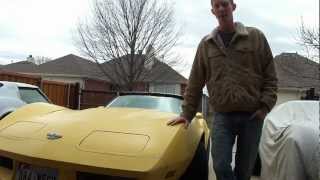 Yellow 1978 Corvette Restoration Video 1 of 8 [upl. by Rednaskela403]