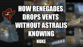 How Renegades Drops Vents Without Astralis Knowing  Nuke IEM Katowice 2019 [upl. by Xavler]