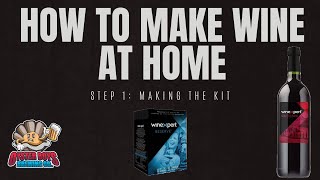 How To Make Wine At Home Using A Kit Step 1  Putting The Kit Together [upl. by Aryamo]