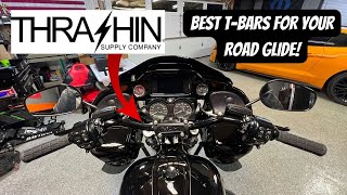 THRASHIN SUPPLY T BARS INSTALLED ON MY HARLEY DAVIDSON ROAD GLIDE HOW TO [upl. by Harrod]