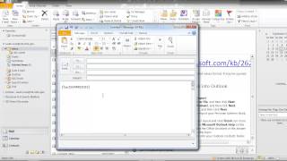 Outlook how to send a fax [upl. by Yrannav]