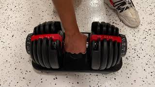 Adjustable Dumbbells HOW DO THEY WORK Full Video [upl. by Eimme]