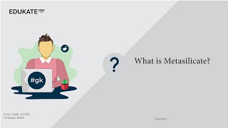 What is Metasilicate [upl. by Eanahc]