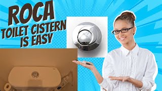 How To Remove A Roca Flush button And Cistern For A Roca Toilet UK PLUMBER [upl. by Eceined]