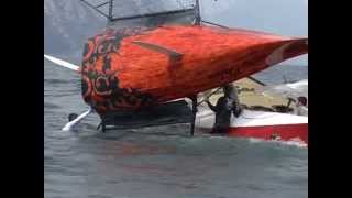 18 foot skiff  SLAM  Malcesine 2010 [upl. by Elaynad]