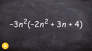 How to Multiply a Monomial by a Trinomial Polynomial Product [upl. by Inajar]