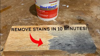 Remove stains from wood in minutes [upl. by Jaqitsch]