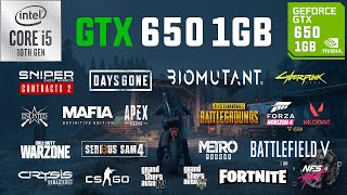 GTX 650 1GB Test in 20 Games in 2021 [upl. by Kamerman]