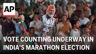 India election 2024 LIVE Vote counting underway Modi widely tipped to win third term [upl. by Heidi]