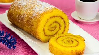 Une recette très réussie de gâteau roulé  doux fin et facile à rouler   SavoureuxTV [upl. by Nissensohn]