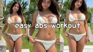 Easy 5 min abs workout at home  Follow along [upl. by Higgs110]