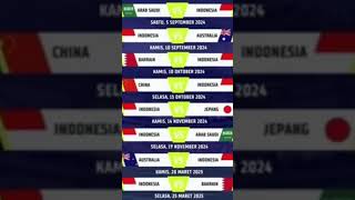 JADWAL PERTANDINGAN TIMNAS DI KUALIFIKASI PIALA DUNIA [upl. by Ehling]