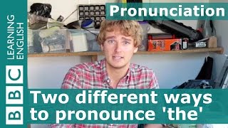 Pronunciation Two different ways to pronounce the English word the [upl. by Kristi]