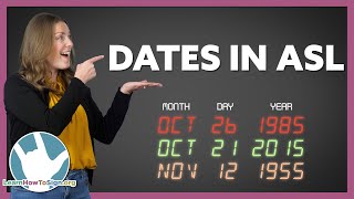 How to Sign Dates in ASL  Numbers 101 Course  Free Lesson [upl. by Corel]