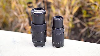 Sony 55210mm vs Sony 70350mm Lens Comparison [upl. by Lewanna335]