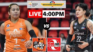 Farm Fresh Foxies vs Cignal HD Spikers  PVL Invitational Live Scoreboard [upl. by Rochemont]