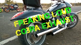 Suzuki Intruder 1800 Exhaust Note  Cobra Dragster Exhaust [upl. by Mannes568]