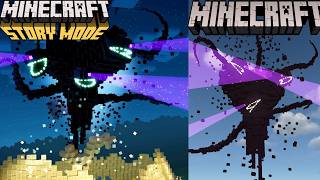 The Minecraft Story Mode Wither Storm Chase In Minecraft [upl. by Thurstan]