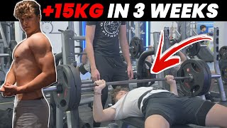 HOW TO ADD 15KG 33LBS TO YOUR BENCH IN 3 WEEKS  SMOLOV JR [upl. by Etakyram]