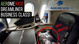 INCREDIBLE flight on AEROMEXICO 7879 Business Class  to São Paulo 🇧🇷  Dreamliner review [upl. by Ihsakat]