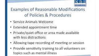 WEBINAR Providing Accommodations to Persons with Disabilities [upl. by Mesics]