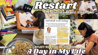 Restart2  PLANNING  SCHEDULING  IMPLEMENTING  A day in the life of IAS ASPIRANT 📚upscupscvlog [upl. by Raval]