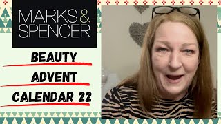 Marks and Spencer Beauty Advent Calendar Unboxing Christmas 22 MampS [upl. by Mosira683]