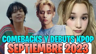 Comebacks Y Debuts KPOP Que Llegarán En Septiembre 2023  KPOP LINEUP [upl. by Olumor662]