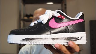 GDRAGON PEACEMINUSONE X NIKE AIR FORCE 1 PARANOISE 30 REVIEW 2024 [upl. by Ahsimed]