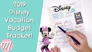 My 2019 Disney Vacation Happy Planner Budget Tracker [upl. by Adnaluy142]