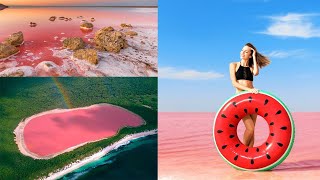 Magical Pink Lake   Lake Hillier  Australia  Documentary [upl. by Anirazc]