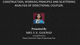 Construction working principle and scattering analysis of directional coupler [upl. by Chamkis]