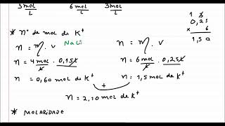 Como calcular a concentração de uma mistura de soluções com solutos diferentes [upl. by Nnitsuj500]