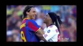 Ronaldinho vs Zlatan Ibrahimovic Best Goals Battle HD [upl. by Nalhsa212]