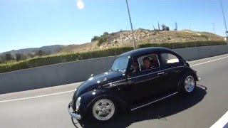 64 VW Bug 2180cc on the freeway [upl. by Ybeloc]