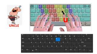 Practice typing YHNUJM Spacebar  Almena Method [upl. by Ajssatan524]