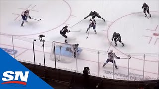 Nathan MacKinnon Notches 500th Career NHL Point On Mikko Rantanen Goal [upl. by Nesyaj]