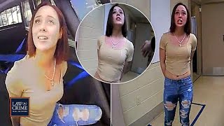 Bodycam Exotic Dancer Tries to Seduce Cop Throws ‘Drunk’ Tantrum and Pees Herself in Squad Car [upl. by Marlette]