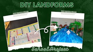 DIY LANDFORMS SCHOOL PROJECT  MOUNTAINRIVERVALLEYFORESTPLAINS newyear today trending diy [upl. by Irra]