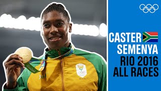 ALL Caster Semenya 🇿🇦races at Rio 2016 [upl. by Weed]