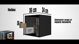 Blocks  Mueble para discos de vinil cds peliculas etc [upl. by Virgina]