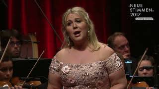 NEUE STIMMEN 2017  Final Christina Nilsson sings quotOzean Du Ungeheuerquot Oberon Weber [upl. by Denman]